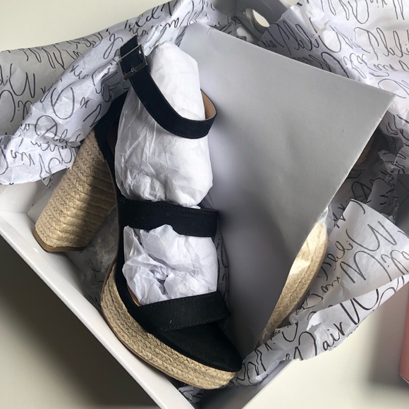 YAMINA  platform dress sandals 👡 New size 8.5 - Picture 6 of 12